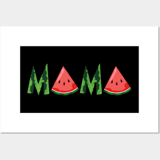 Watermelon Mama Summer Tropical Fruit Posters and Art